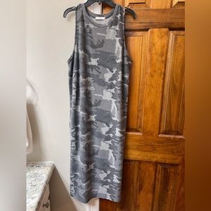 Boutique Brand Camo Midi dress